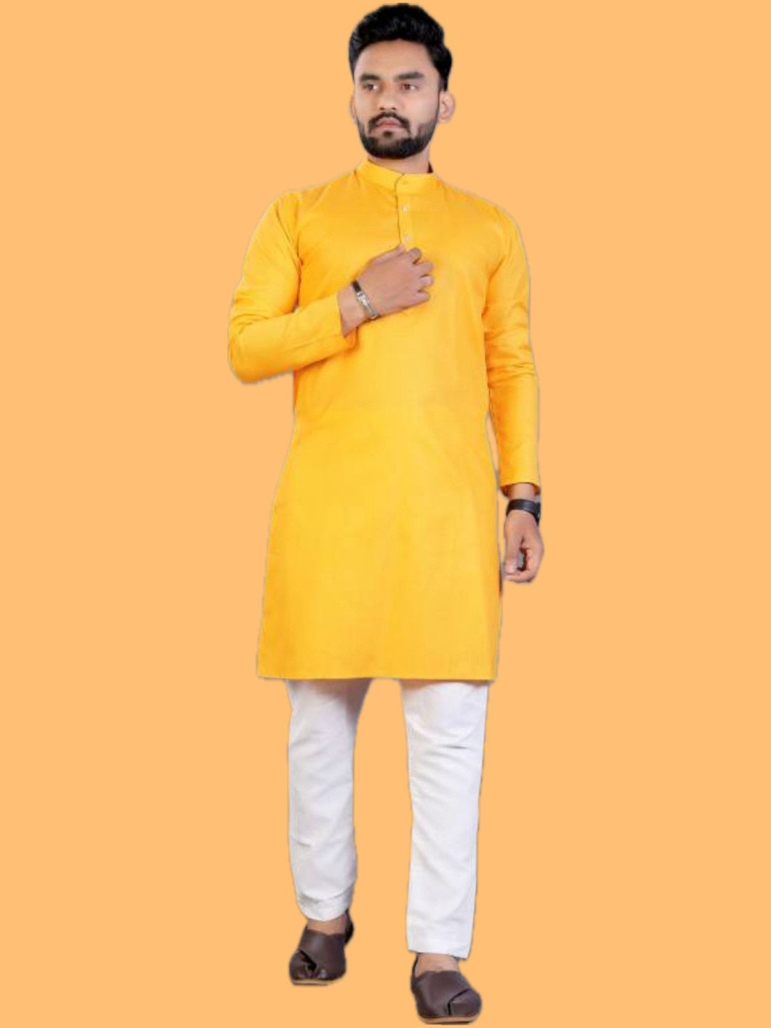 ANUJ FASHION Men Blended A-Line Kurtas