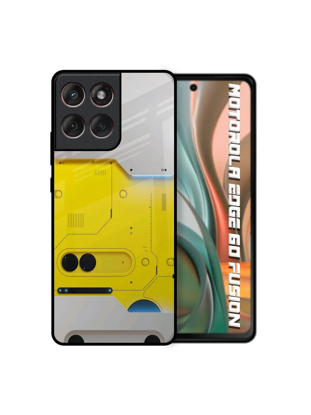 QRIOH Necro ShellGlass Printed Silicone Motorola Edge 60 Fusion Back Case