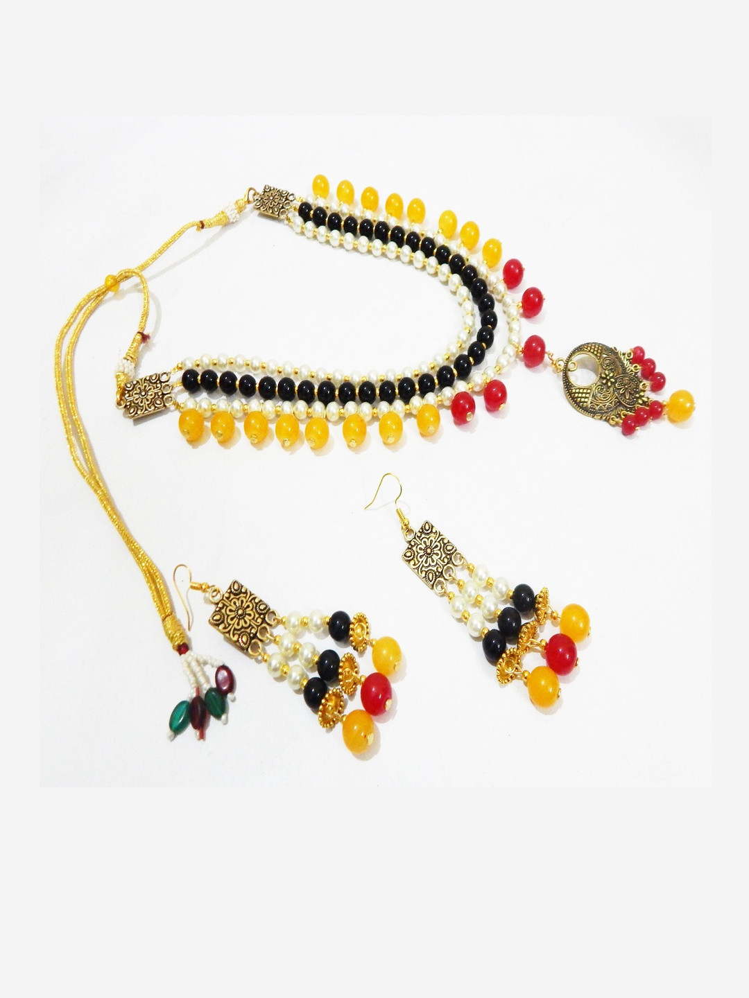 Jaya Vision Jewelry Synthetic pearl & Glass beads Necklace