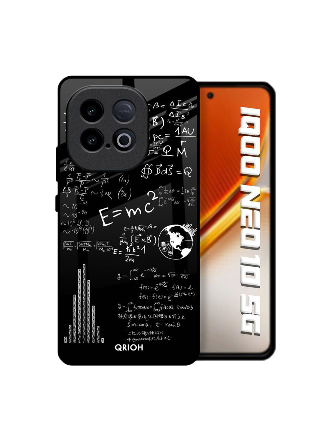 QRIOH Funny Math Printed iQOO Neo 10 5G Back Case Mobile Accessories
