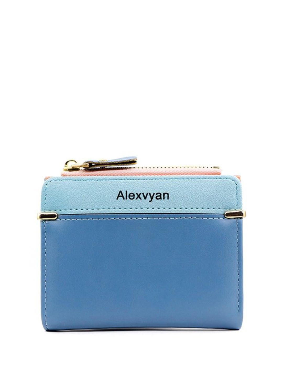 Alexvyan Women Colourblocked Two Fold Wallet With RFID Feature