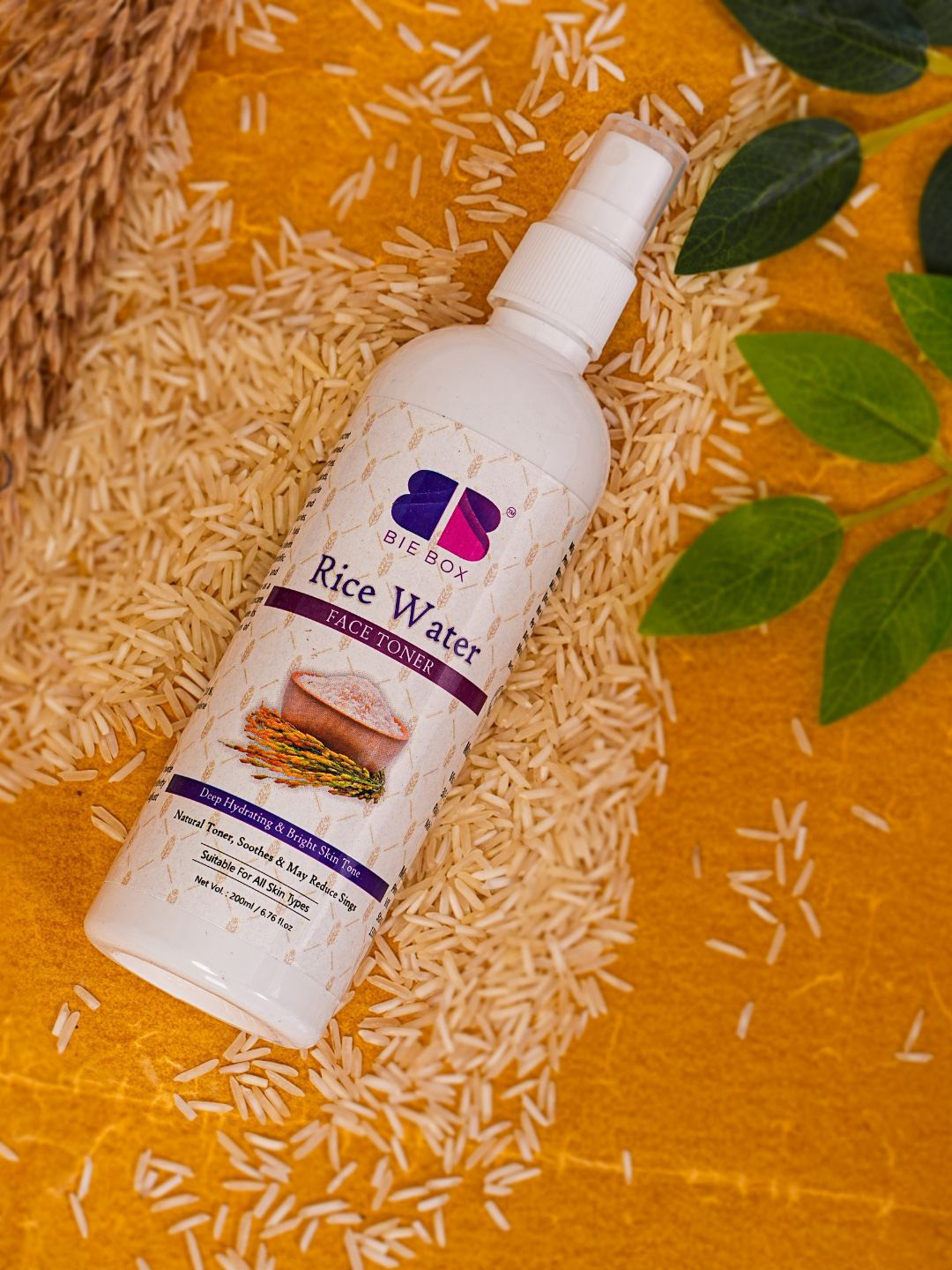 BIEBOX Rice Water For Brightening Hydrating & Improving Skin Texture Face Toner - 200 ml