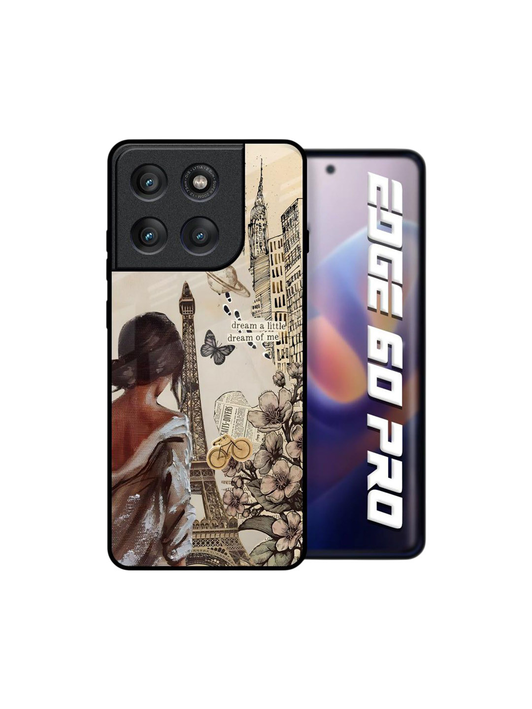 QRIOH Paris Vogue Glass Motorola Edge 60 Pro Back Case Mobile Accessories