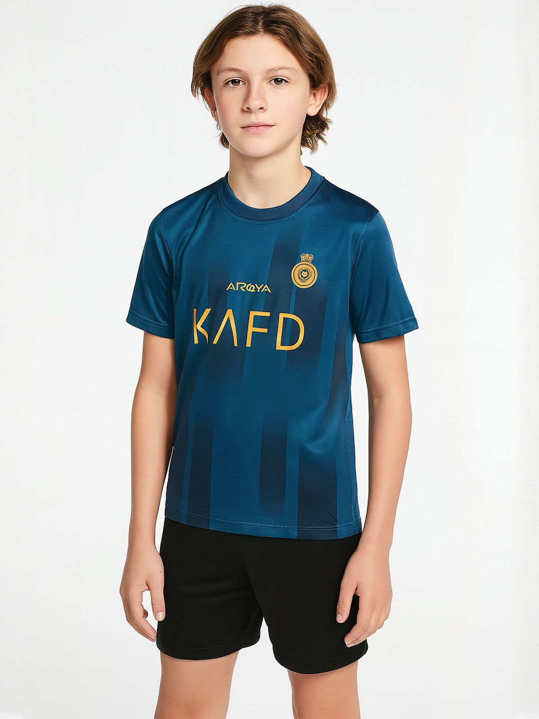 dostitch Boys Cristiano Ronaldo 7 Football Jersey Set T-Shirt Shorts