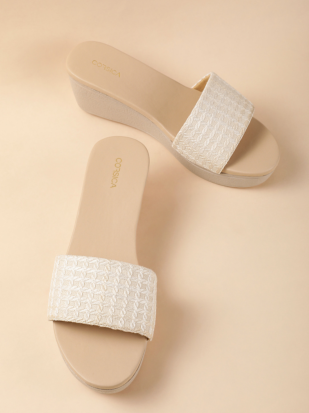 CORSICA Textured Wedge Heels
