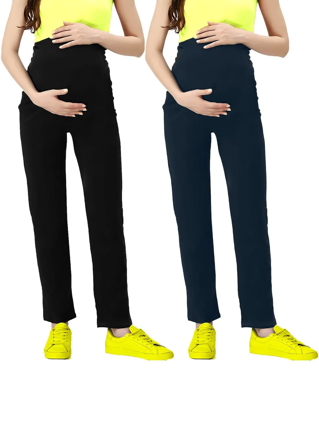 LENAM Women Soft Cotton Lycra Stretchable Maternity Pants