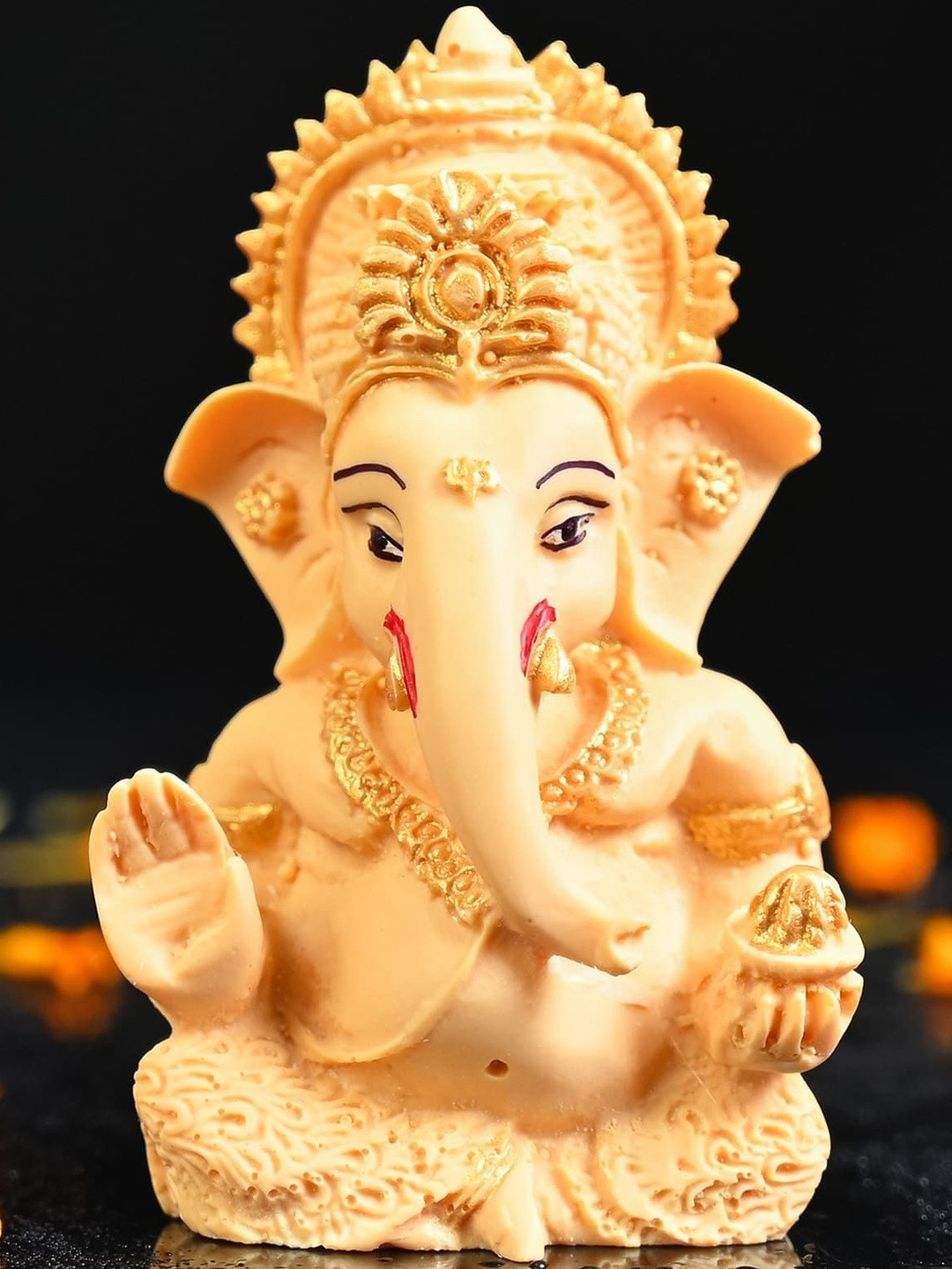 HINDCRAFT Multicoloured Lord Ganesha Murti