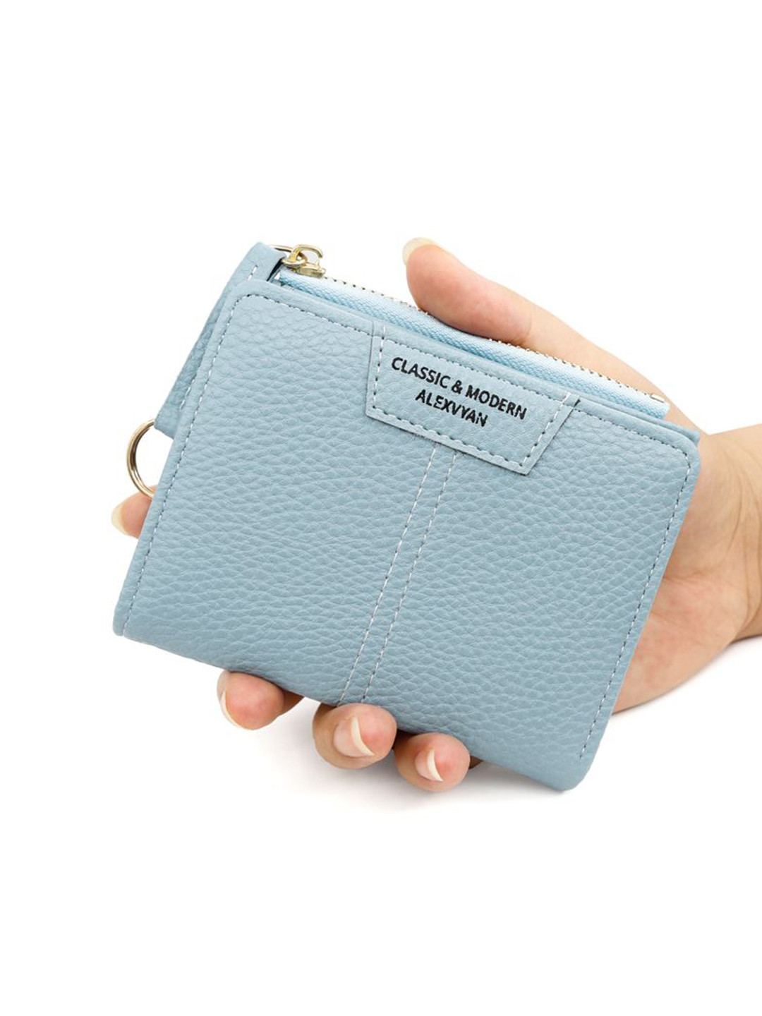 Alexvyan Women Textured Two Fold Wallet With RFID Features