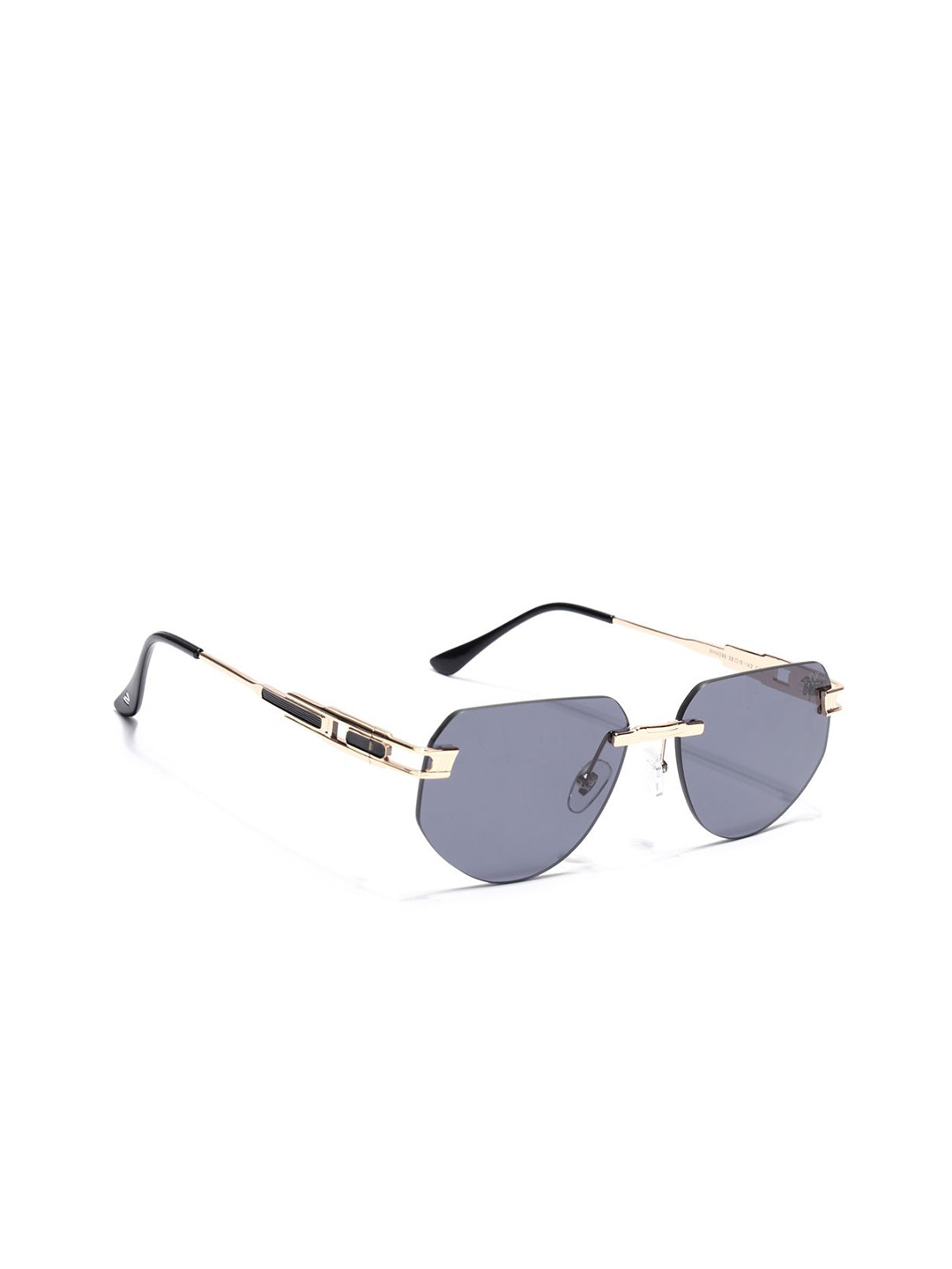 Voyage Unisex Black Lens & Gold-Toned Round Sunglasses 4099MG7315