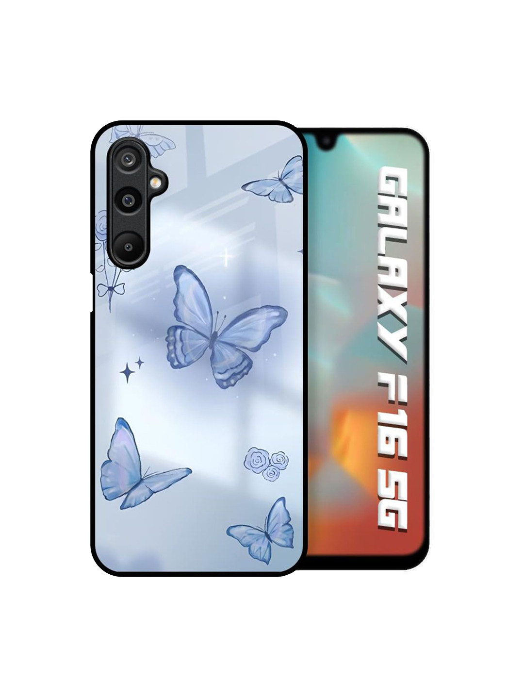 QRIOH Winged Elegance Printed Samsung Galaxy F16 5G Back Case Mobile Accessories