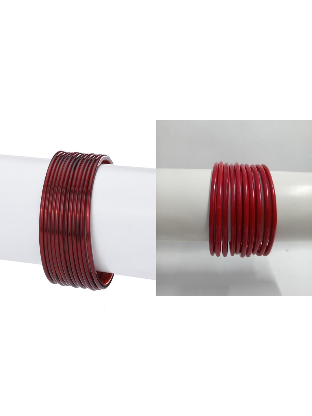 SOMIL Set Of 22 Maroon Alloy Bangles