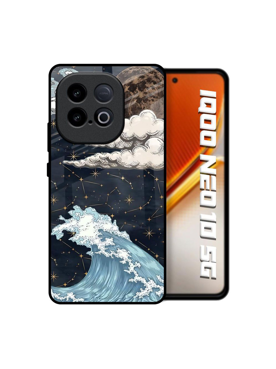 QRIOH High Tides Printed iQOO Neo 10 5G Back Case Mobile Accessories