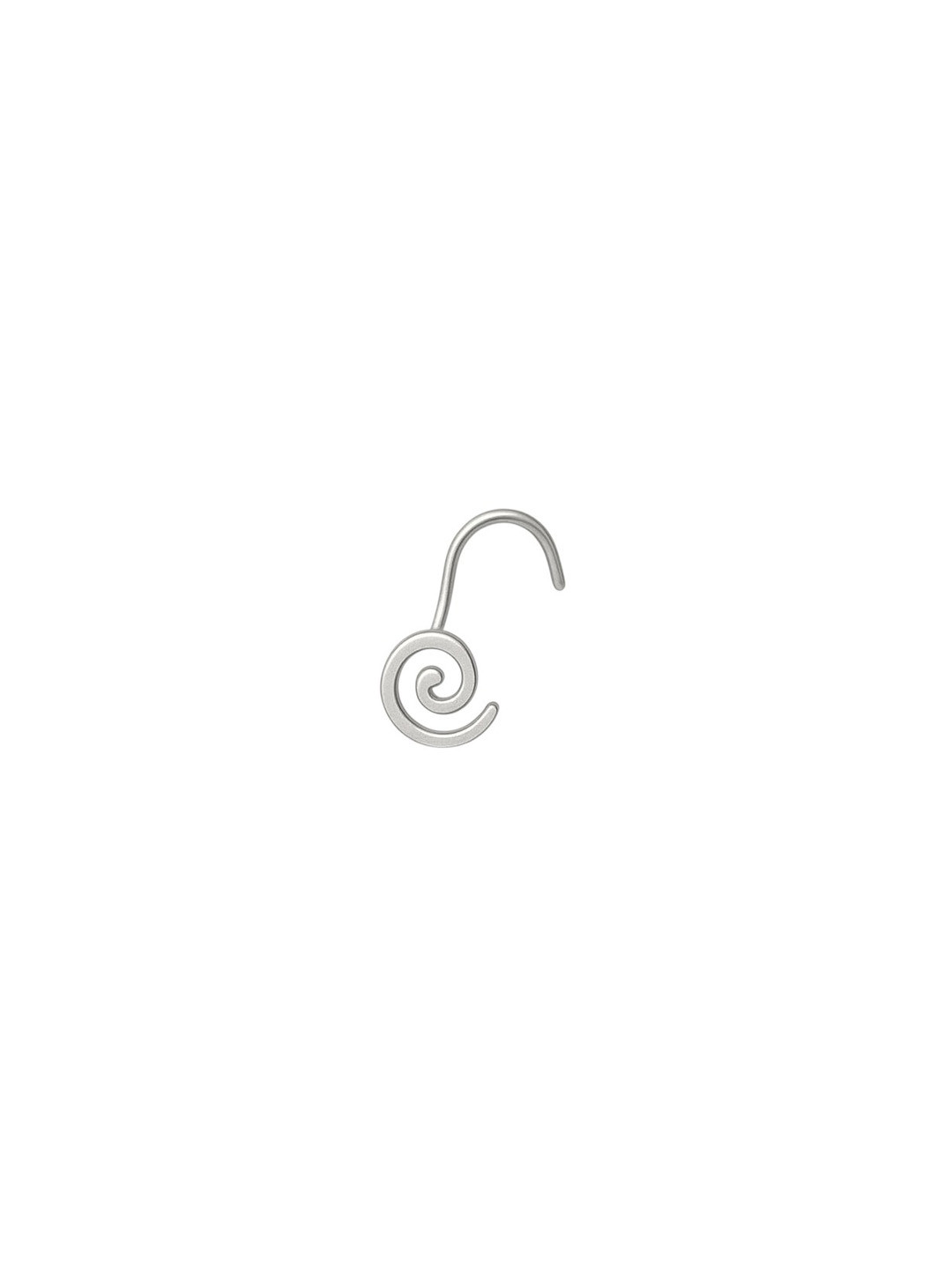Sangria Women Stylish Swirly Design Sterling Silver Piercing Nosepin