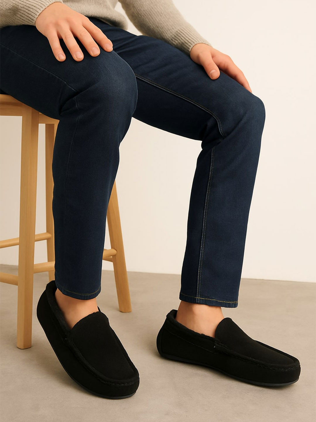 MICHEAL FERAAS Men Leather Driving Shoes