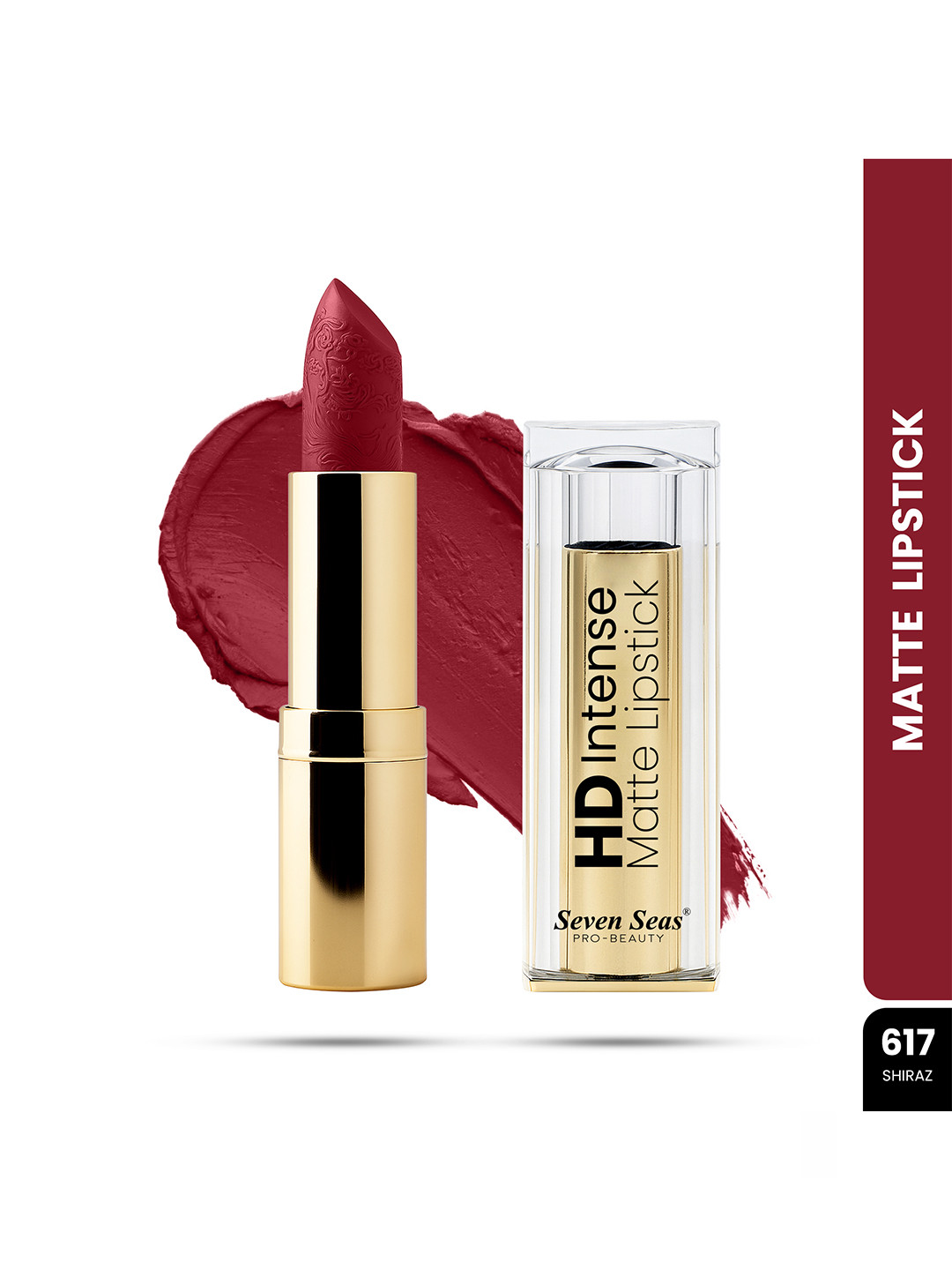 Seven Seas HD Intense Matte Long Lasting Lipstick 3.5 g - Shiraz 617