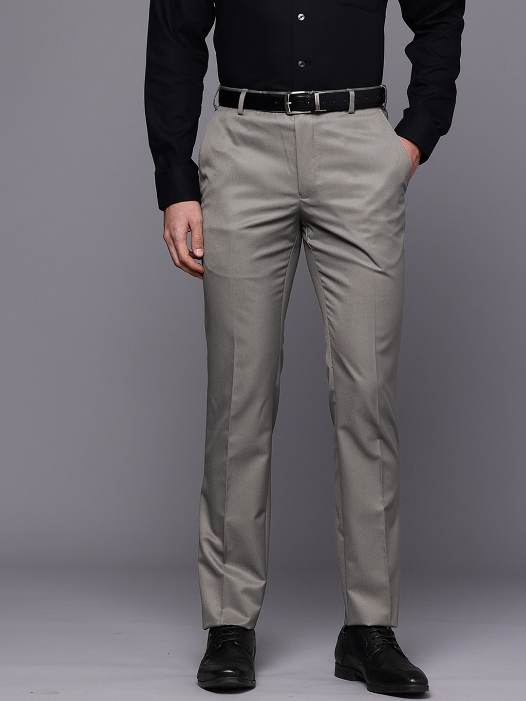 Raymond Men Slim Fit Formal Trousers
