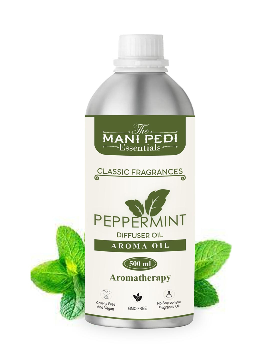 The Mani Pedi Essentials Peppermint Fragrance Oil For Diffuser 500ml