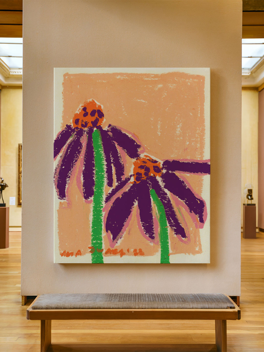 ASIAN MONK Multi Portrait Wood Wall Art