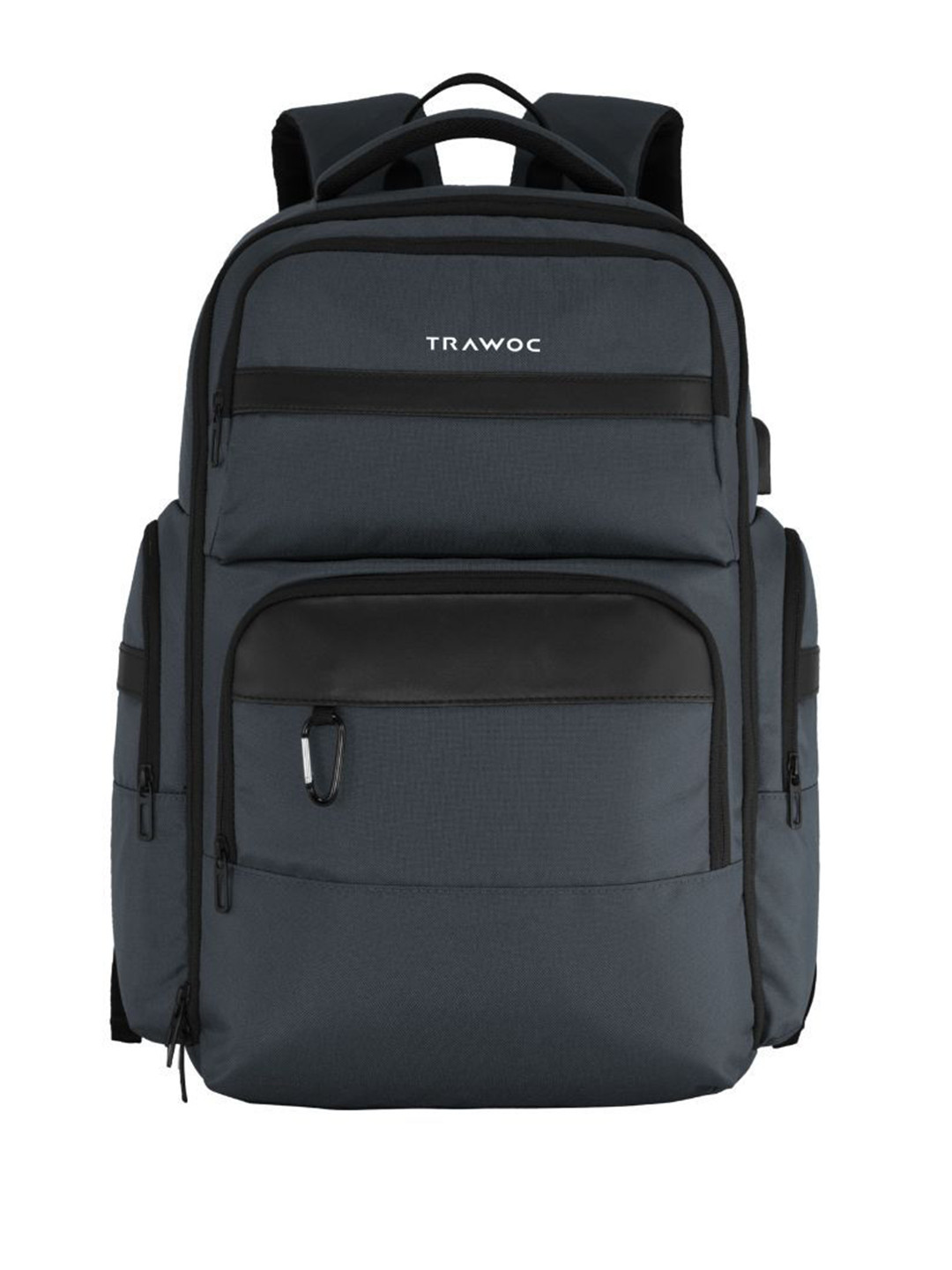 TRAWOC 30L Laptop TPB03 with Suitcase Opening, USB Charging Port Backpack