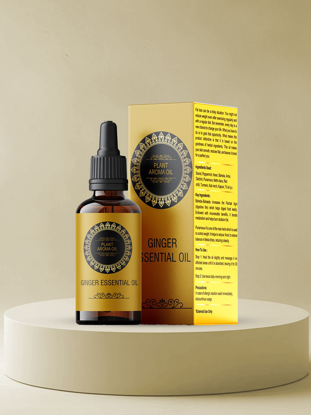 7DAYSNATURAL Plant Aroma With Ginger Essential Oil For Unisex- 30ml