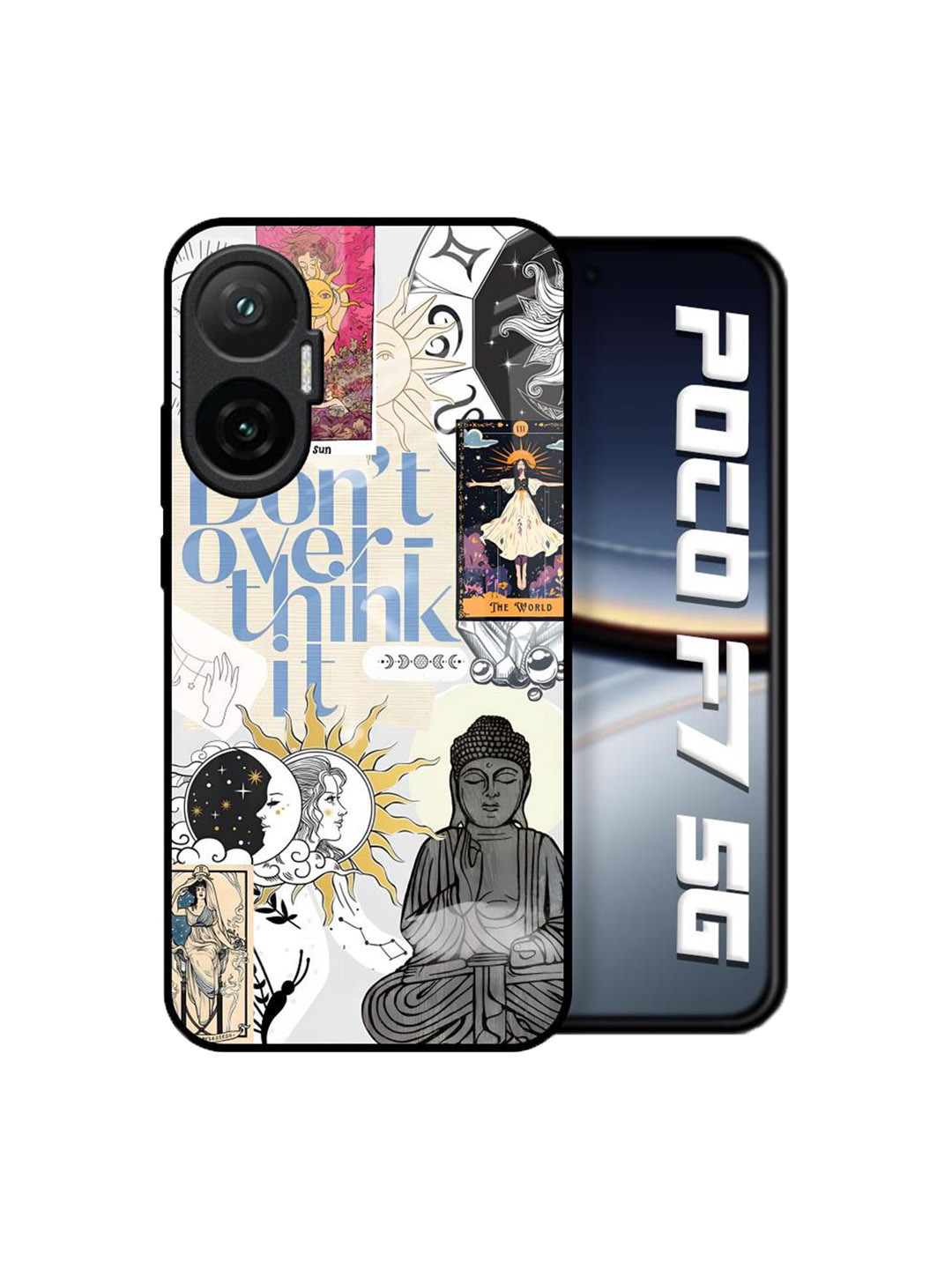QRIOH Heaven Path Printed Poco F7 5G Back Case Mobile Accessories