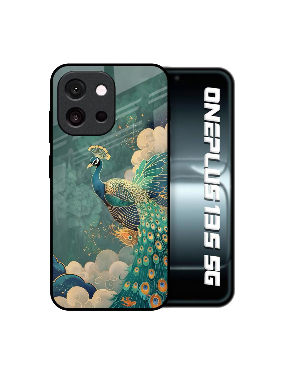 QRIOH Cloud Glider Glass Case for OnePlus 13s 5G Back Case Mobile Accessories