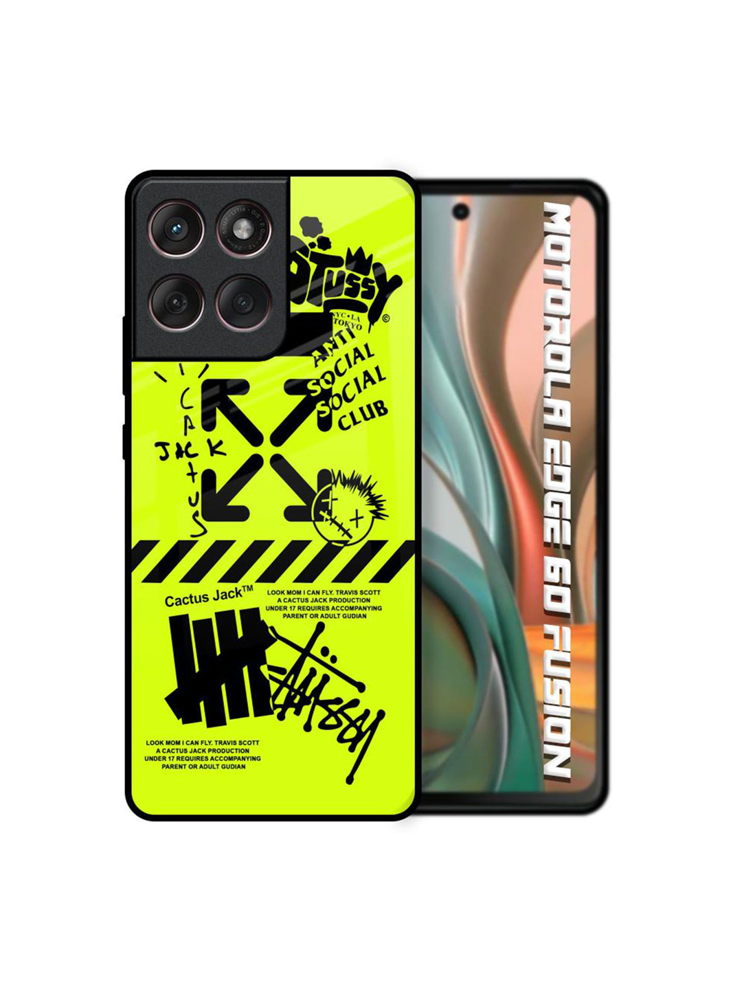 QRIOH Jack Club Printed Motorola Edge 60 Fusion 5G Back Case Mobile Accessories