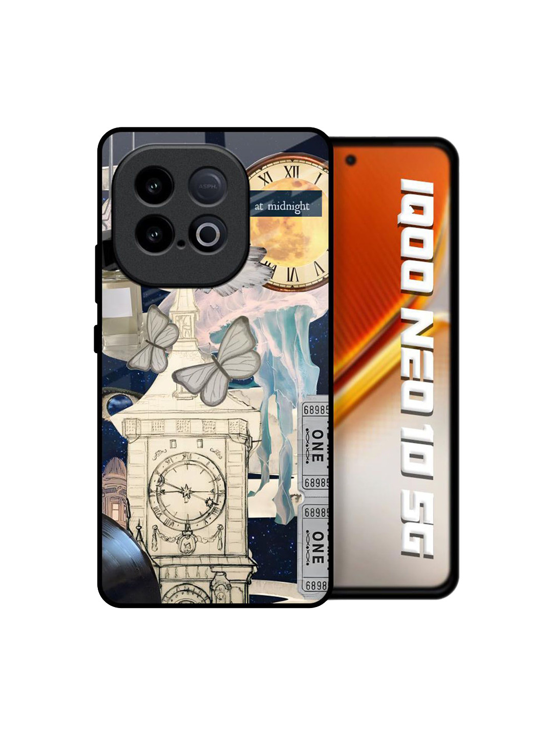 QRIOH Midnight Vsion Printed iQOO Neo 10 5G Back Case Mobile Accessories