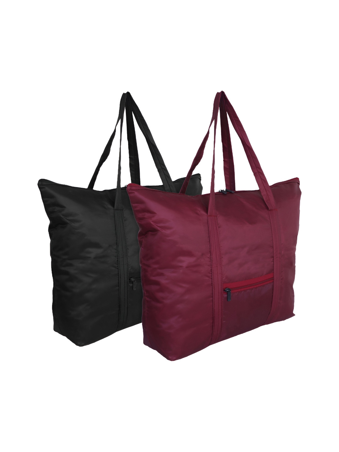 Aura Maroon & Black 2 Pieces Handbag Organiser Organisers