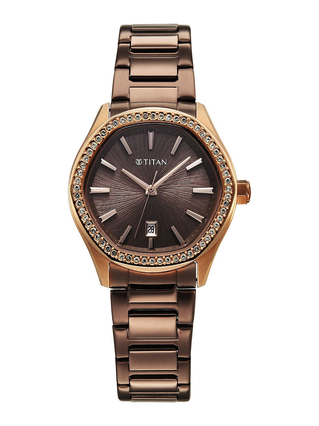 Titan Women Embellished Dial  Analogue Watch 95326KM02