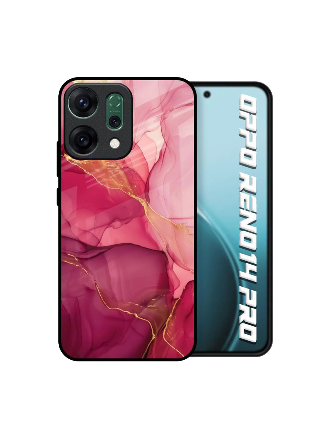 QRIOH Rosetta Stone Printed Oppo Reno14 Pro 5G Glass Back Case Mobile Accessories
