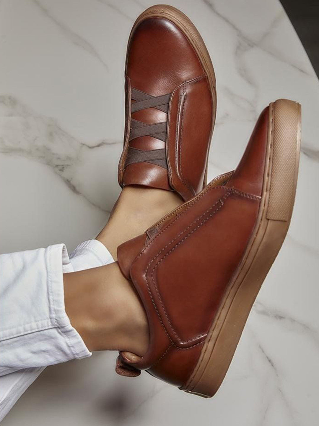 Tresmode BATTY Men Leather Sneakers