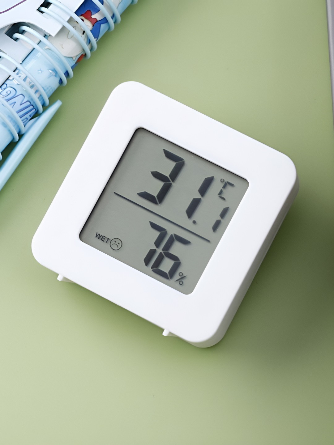 Baskety White Digital Traditional Wall Clock