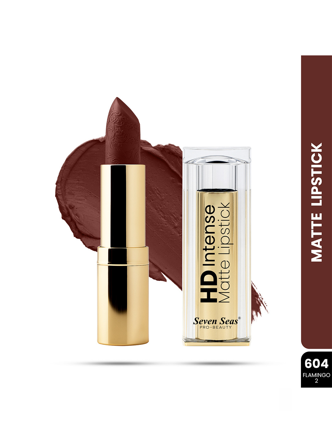 Seven Seas HD Intense Matte Long Lasting Lipstick 3.5 g - Flamingo-2 604