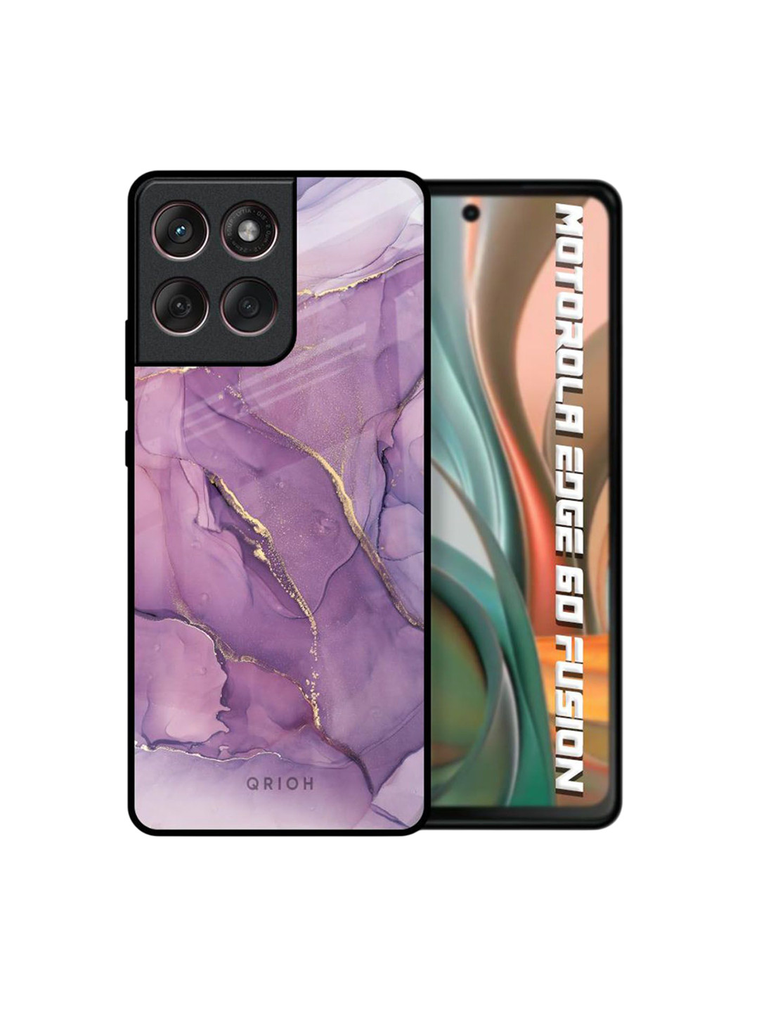 QRIOH Quirky Printed Silicone Motorola Edge 60 Fusion Back Case