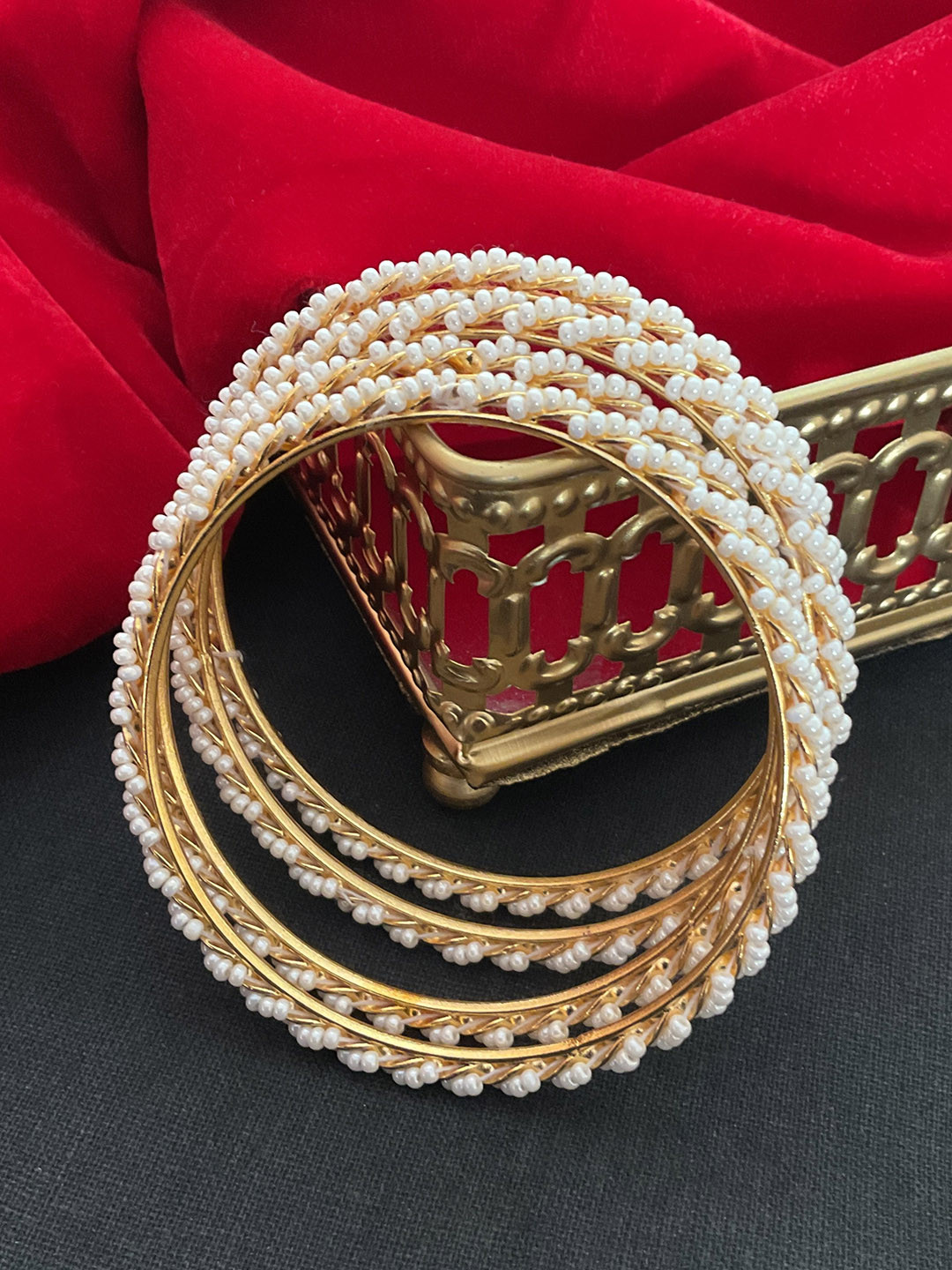 MOHATI   Gold Brass Bangles