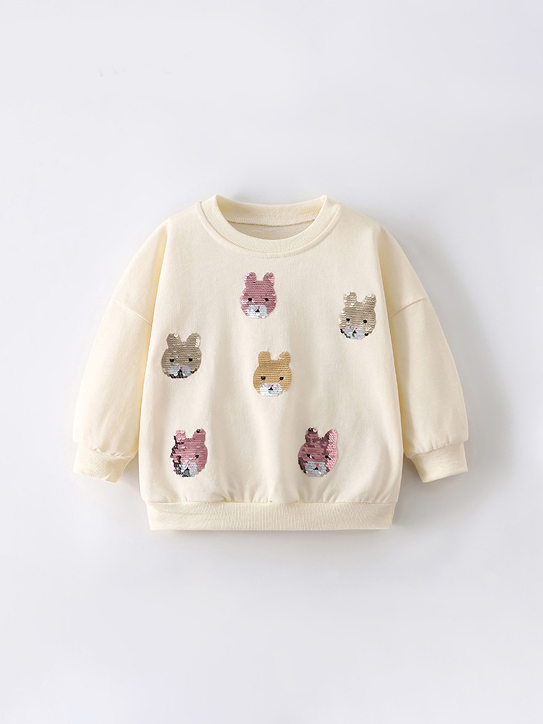 YK  Cream Sweatshirts