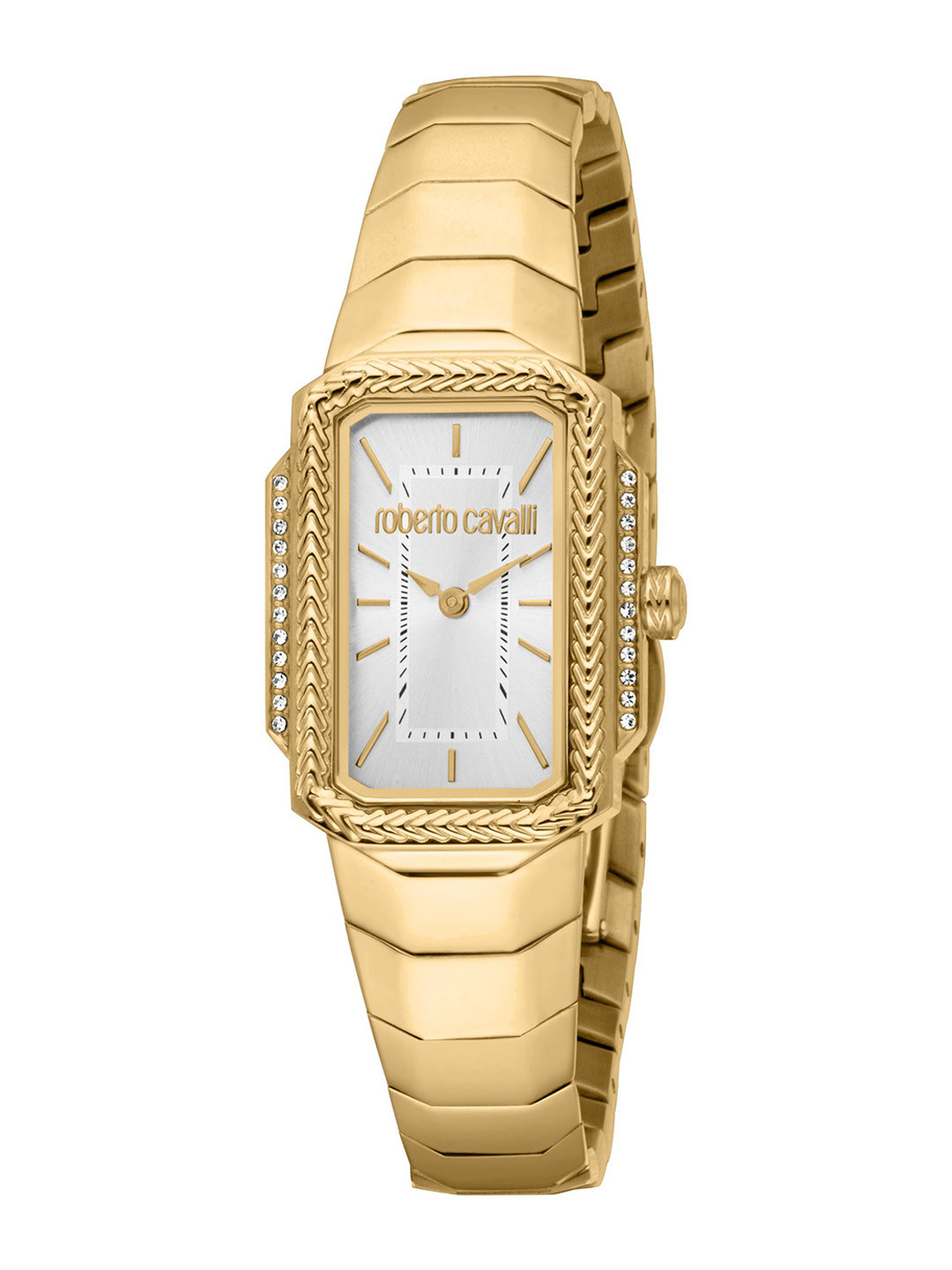 Roberto Cavalli Women Eterna Dial & Stainless Steel Analogue Watch RC5L140M0025