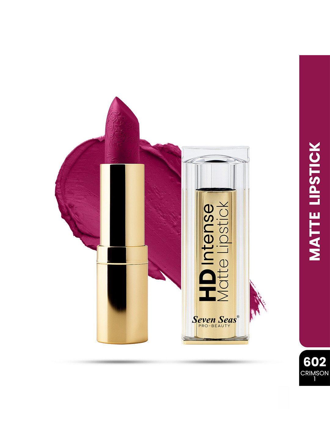 Seven Seas HD Intense Matte Long Lasting Lipstick 3.5 g - Crimson 1 602