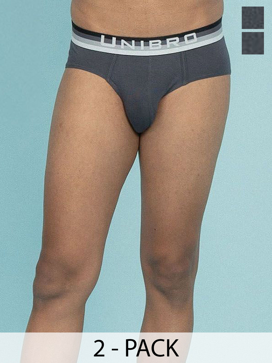 Unibro Men Pack Of 2 Basic Briefs TNCL-BRIF-PB5_2P-2XL