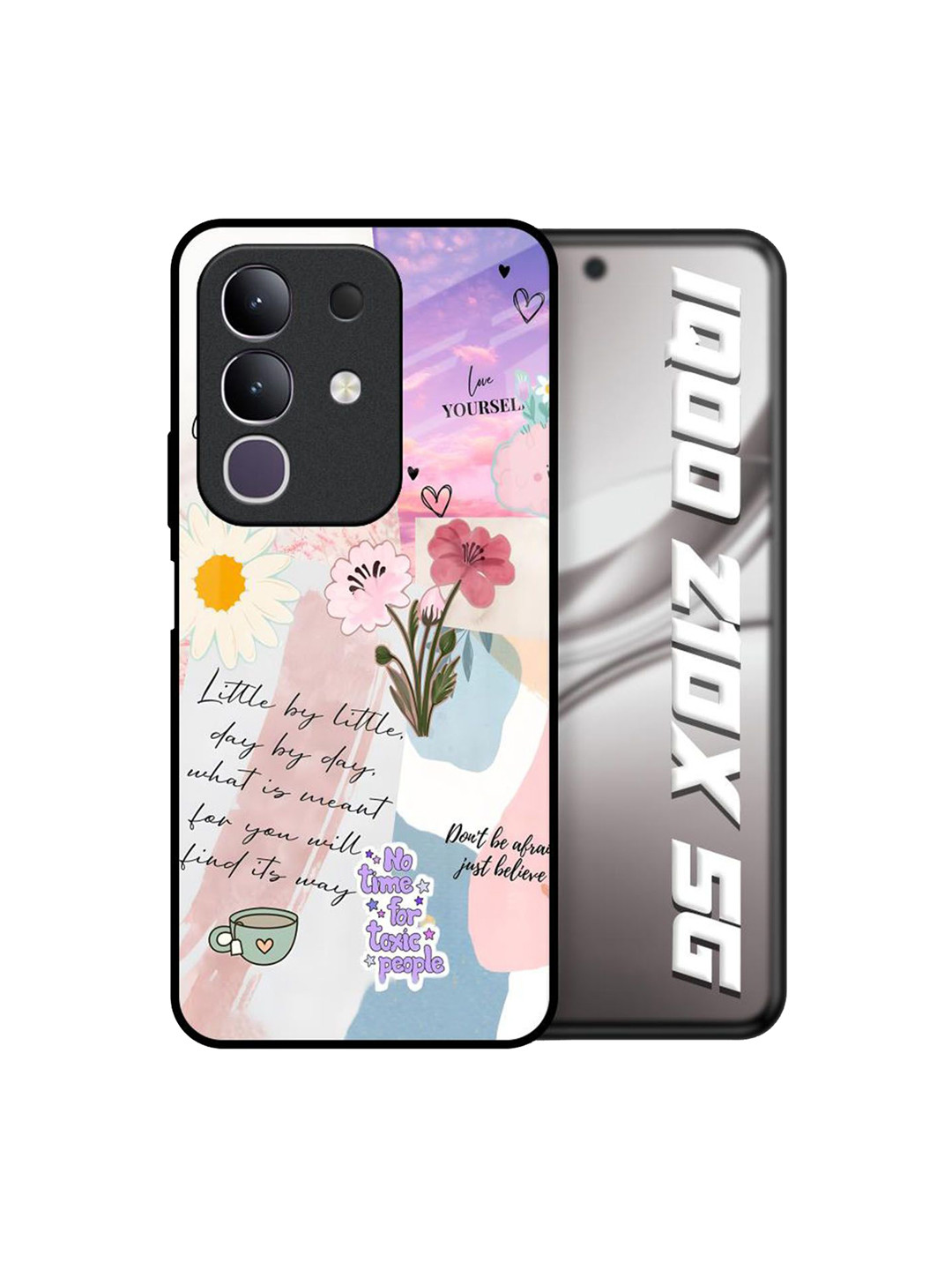 QRIOH Positive Horizons Glass Case for IQOO Z10x 5G