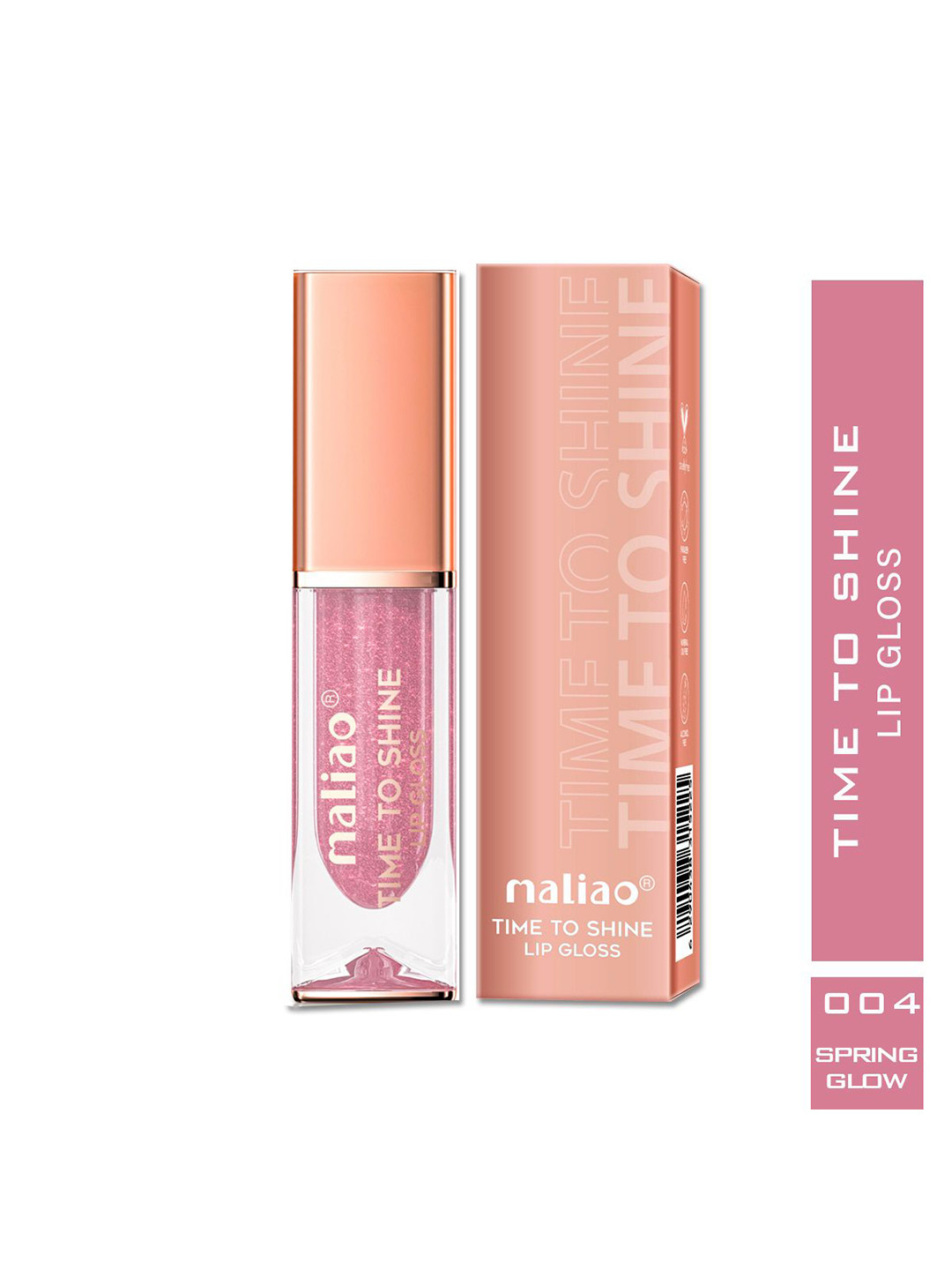 Maliao Time To Shine Hydrating & Non-Sticky Lip Gloss-6.5ml- Spring Glow - 04