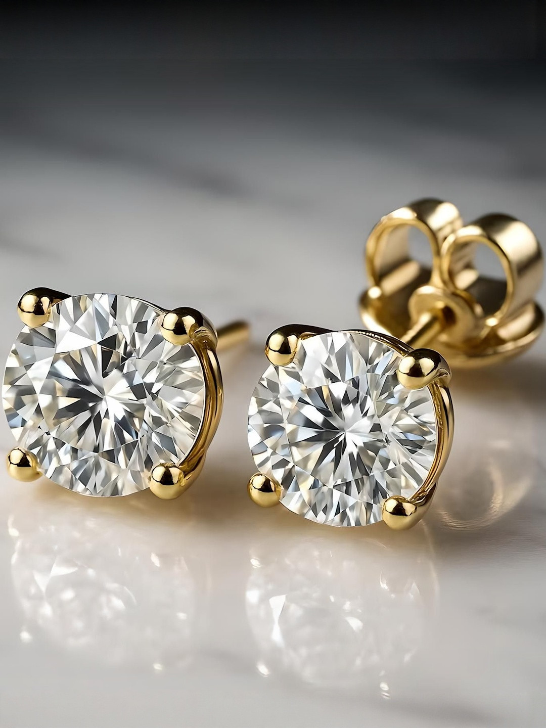 RAGABANDHA DESIGN STUDIO Women 92.5 Silver 22k Gold Plated Zircon Earrings