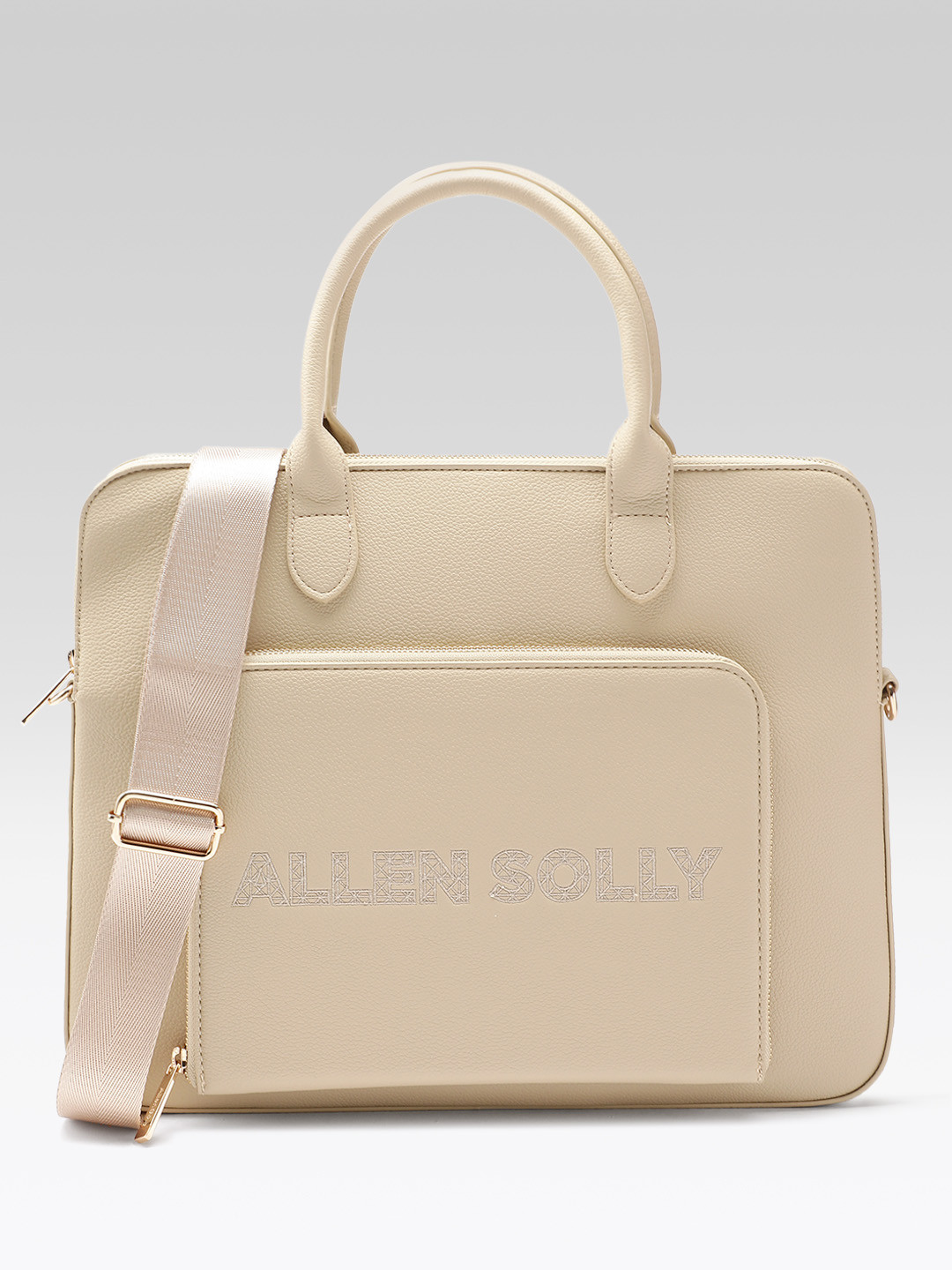 Allen Solly Women Brand Logo Embroidered 14 Inch Laptop Bag