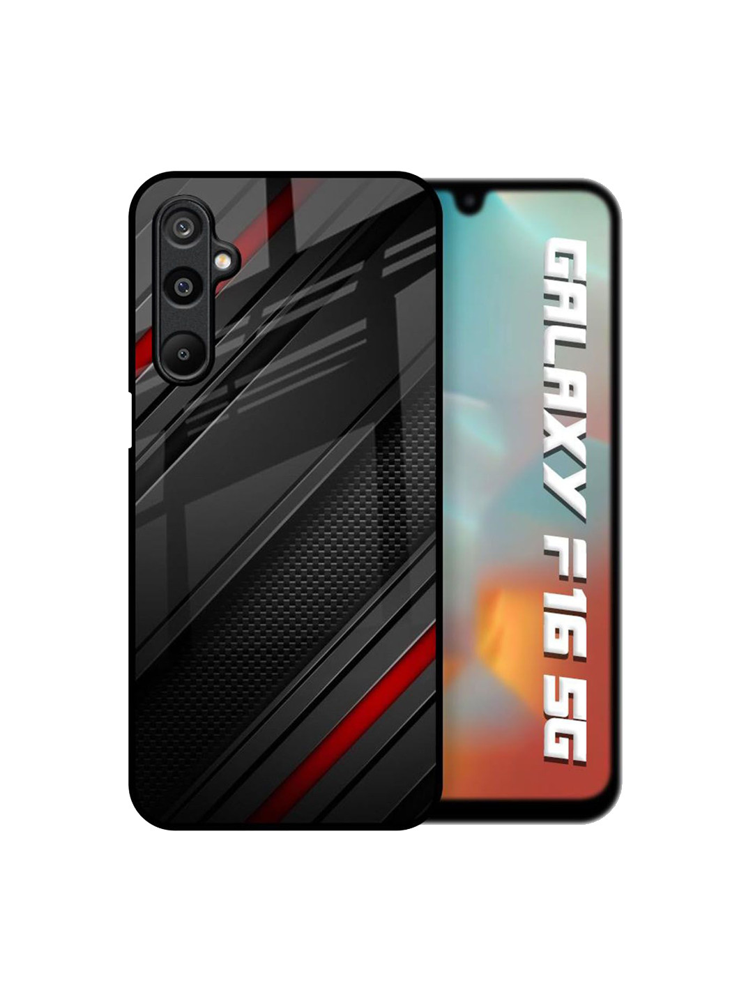 QRIOH Modern Abstract Printed Samsung Galaxy F16 5G Back Case Mobile Accessories