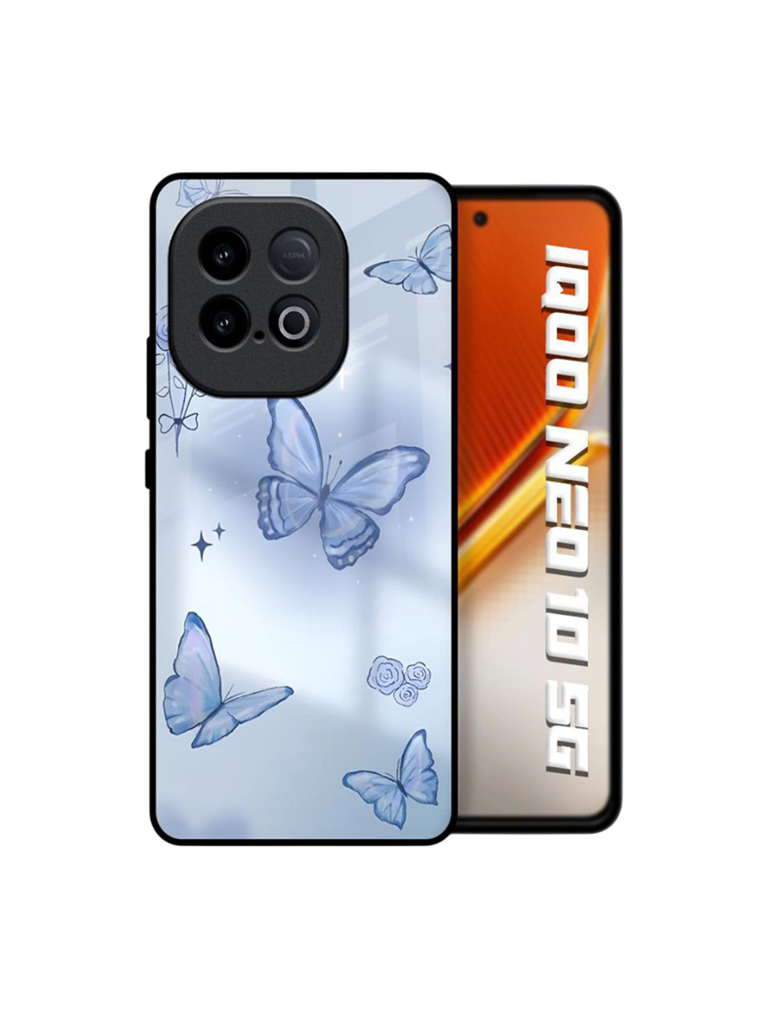 QRIOH Winged Elegance Printed iQOO Neo 10 5G Back Case Mobile Accessories