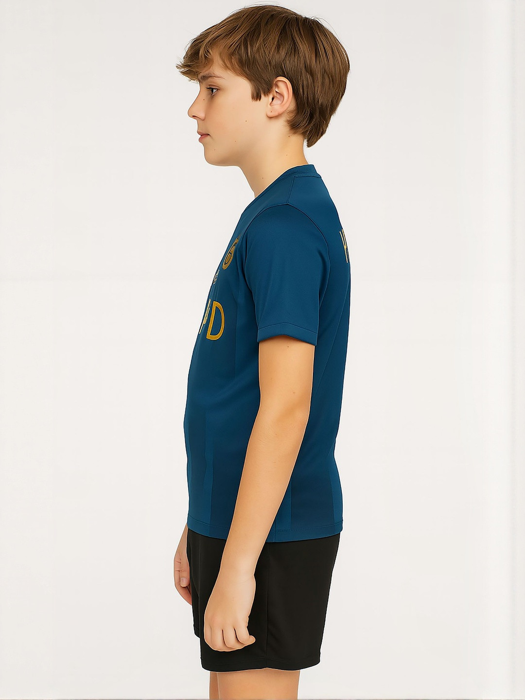 dostitch Boys  Polyester Blue Printed T-shirt with Shorts Clothing Set