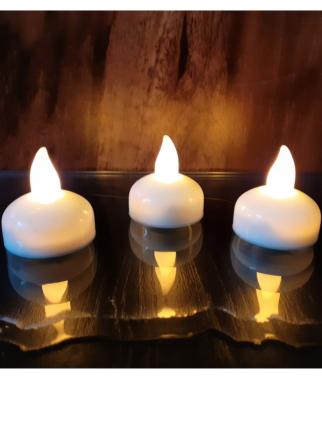 Afterstitch Yellow 3 pieces LED Light Candle