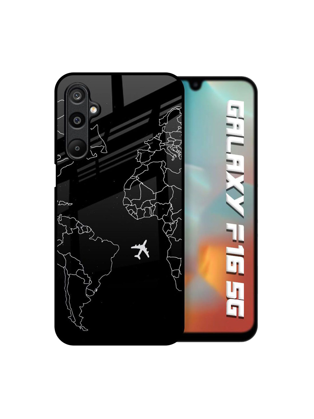 QRIOH Dark Fly Printed Samsung Galaxy F16 5G Glass Back Case Mobile Accessories