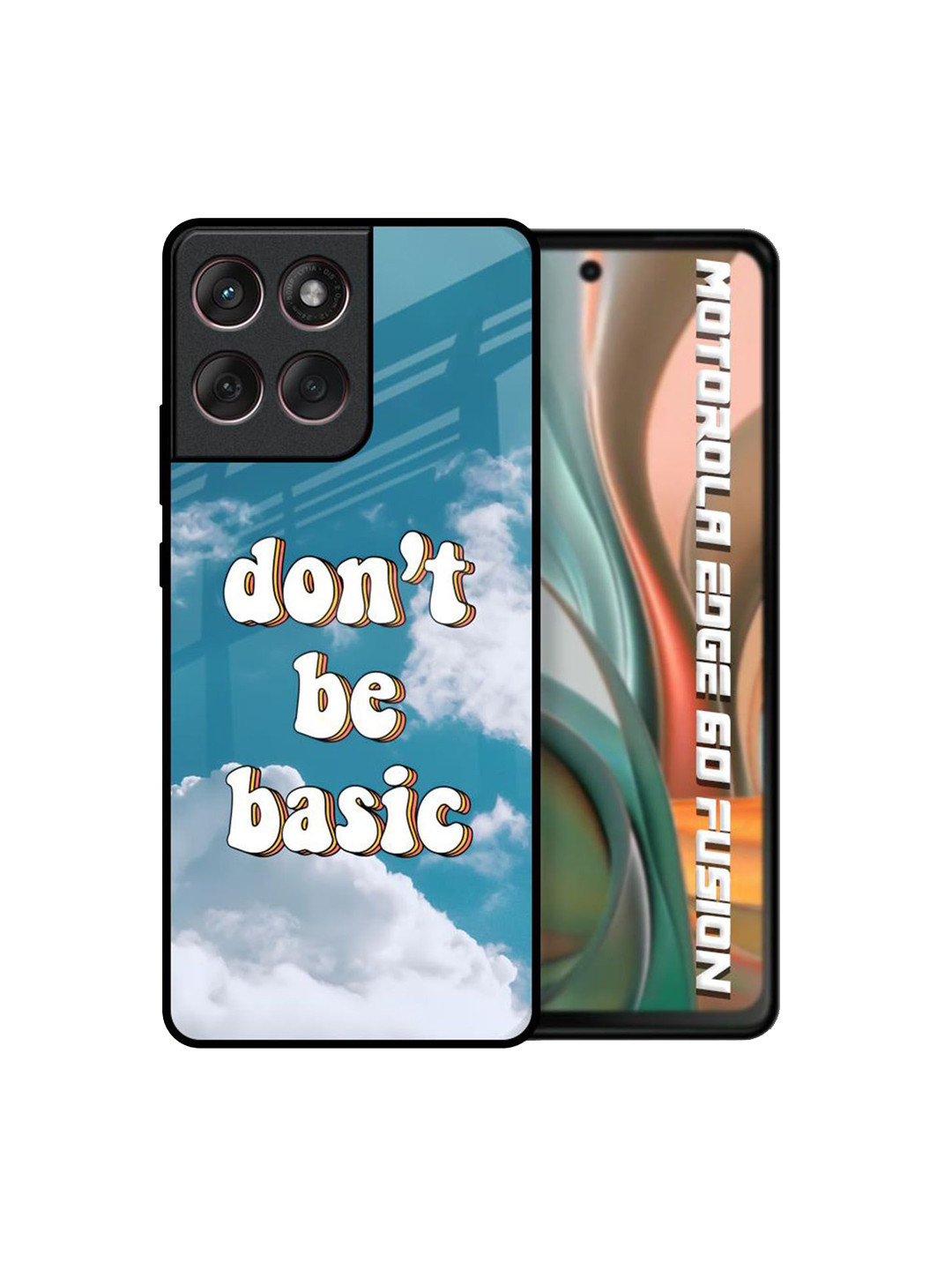 QRIOH Altitude Attitude Printed Motorola Edge 60 Fusion Glass Back Case Mobile Accessories